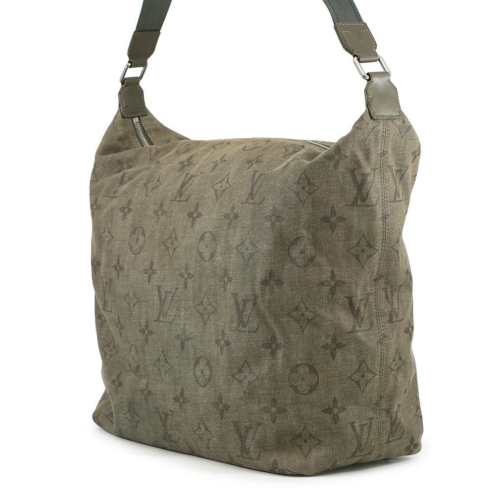 Louis Vuitton Impression Shoulder Monogram Bag Denim Buzas